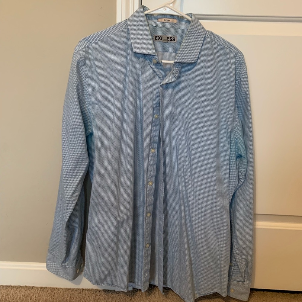 Patterned Express Men’s Dress Shirt